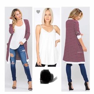 Cardigan and tank set